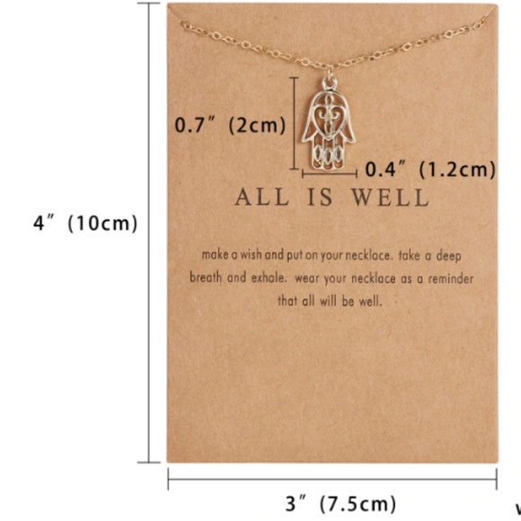 All Is Well Boho Gold Layering Charm Necklace - Picture 4 of 8